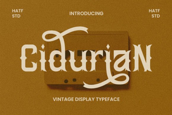 Cidurian Font Review: Vintage Display for Branding