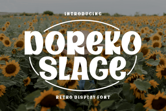 Doreko Slage Font: A Retro Display Typeface for Web Design
