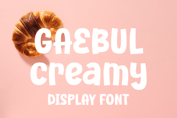 Gaebul Creamy Font: A Playful Typeface for Branding