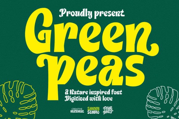 Green Peas: A Whimsical Display Font for Creative Branding