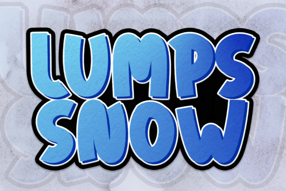 Lumps Snow Font: Adding Sweetness to Business Branding