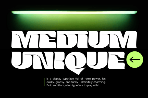 Medium Unique Font: A Retro Typeface for Branding