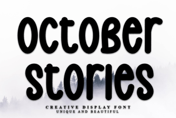 October Stories: A Modern Display Font for Polished Branding