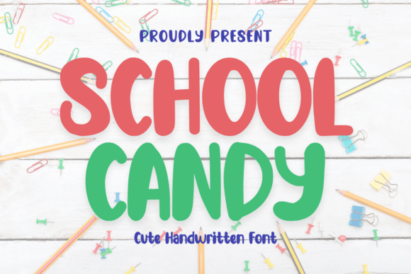 School Candy Font: Sweet Handwritten Type for Makers