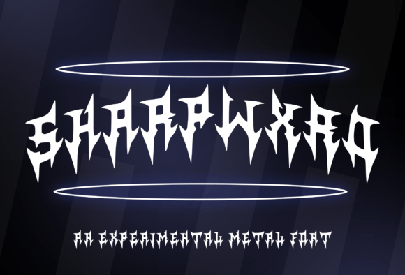 Sharpwxrd Font: Edgy Display Type for Handmade Goods