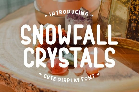 Snowfall Crystals Font: A Festive Typeface for Holiday Branding