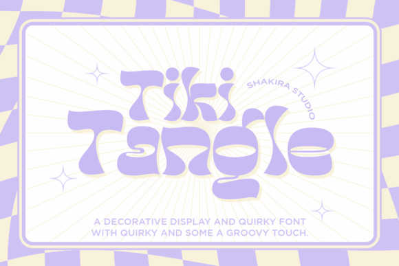 Tiki Tangle Font: Retro Display Type for Campaigns