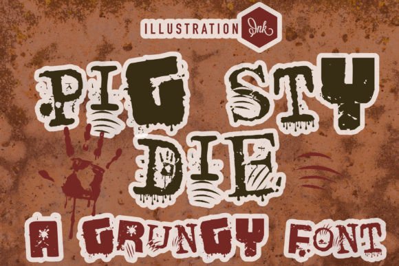 Transform Your Brand with the Magical Pig Sty Die Font