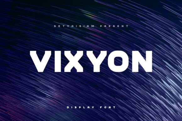 Vixyon Font: A Bold Display Typeface for Modern Branding
